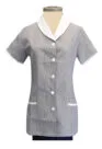 CHAQUETA PARA EMPLEADA DOMÉSTICA MODELO RAYA AZUL MARINO