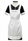 Uniforme Satén Negro Servicio Doméstico