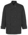 CHAQUETA COCINERO MANGA LARGA COLOR NEGRO