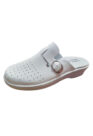 ZUECO DE PIEL BLANCO